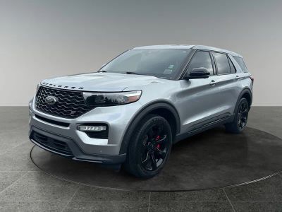 2022 Ford Explorer — rear three-quarter view