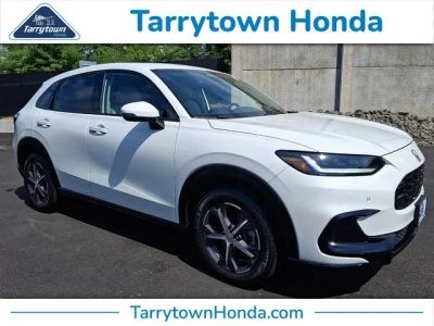 2023 Honda HR-V EX-L in Platinum White Pearl — front three-quarter view