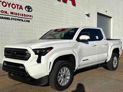 2026 Toyota Tacoma SR5 in Ice Cap — front three-quarter view
