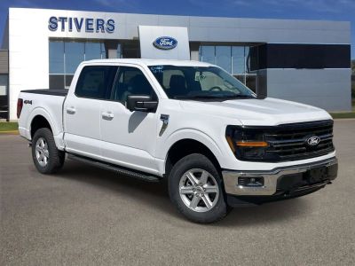 2026 Ford F-150 XLT in Oxford White — front three-quarter view
