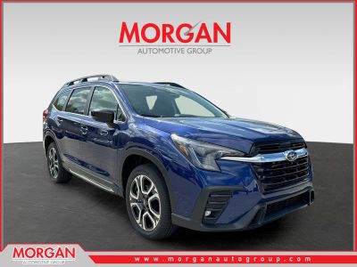 2026 Subaru Ascent Limited in Sapphire Blue Pearl — front three-quarter view