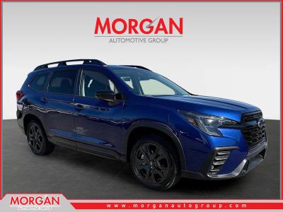 2026 Subaru Ascent Onyx Edition Touring in Sapphire Blue Pearl — front three-quarter view