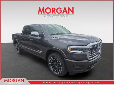 2026 Ram 1500 Limited in Gray — front three-quarter view