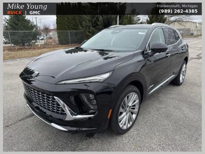 2026 Buick Envision Avenir in Ebony Twilight Metallic — front three-quarter view