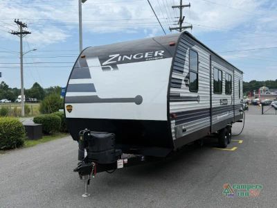 2021 CrossRoads RV Zinger — rear three-quarter view