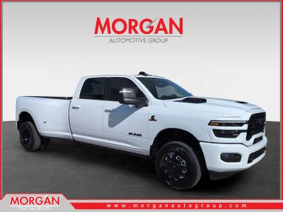 2025 Ram 3500 Laramie in White — front three-quarter view