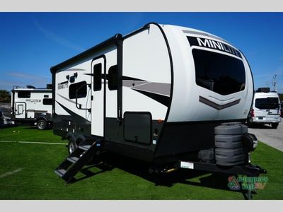 2024 Forest River RV Rockwood Mini Lite in White w/ Graphics — front three-quarter view