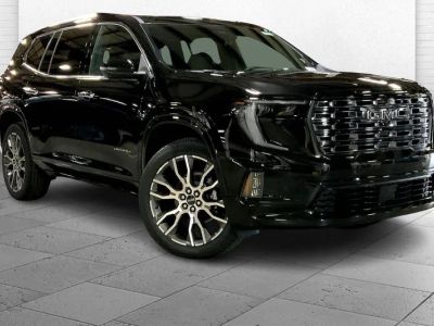 2026 GMC Acadia Denali Ultimate in Ebony Twilight Metallic — front three-quarter view