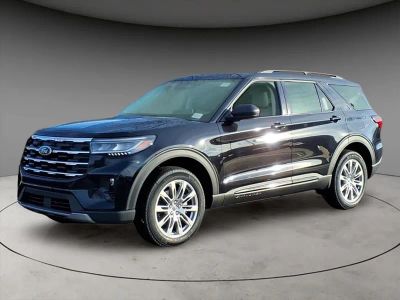 2026 Ford Explorer Active in Black Metallic — front three-quarter view