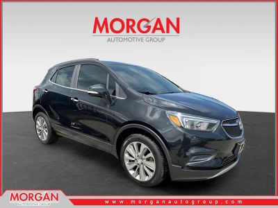 2019 Buick Encore Preferred in Ebony Twilight Metallic — front three-quarter view