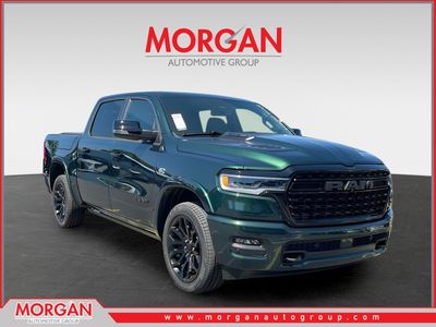 2026 Ram 1500 Limited in Green — front three-quarter view
