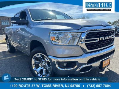 2022 RAM 1500 Big Horn in Billet Silver Metallic Clearcoat — front three-quarter view
