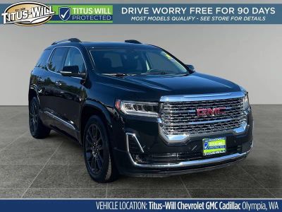 2023 GMC Acadia Denali in Ebony Twilight Metallic — front three-quarter view