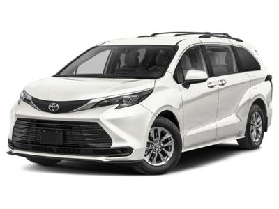 2026 Toyota Sienna LE in Midnight Black Metallic — front three-quarter view