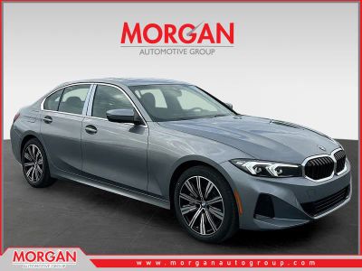 2026 BMW 3 Series 330i in Gray — front three-quarter view