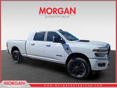 2026 Ram 2500 Laramie in White — front three-quarter view
