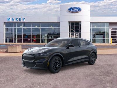 2026 Ford Mustang Mach-E Premium in Shadow Black — front three-quarter view