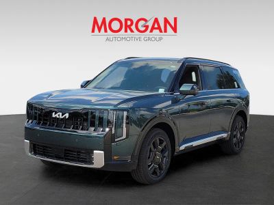 2027 Kia Telluride Hybrid — rear three-quarter view