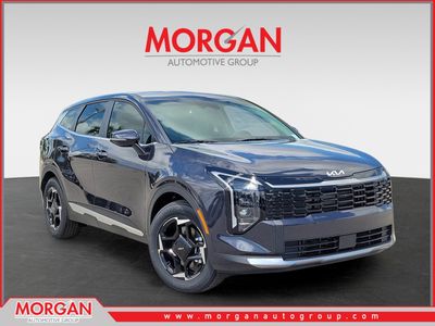 2026 Kia Sportage EX in Panthera Metal Gray — front three-quarter view