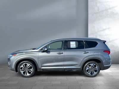 2019 Hyundai Santa Fe — rear three-quarter view