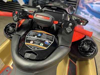 2025 Sea-Doo RXP-X 325 Tech, BRP Premium A, iBR Metallic Tan / Lava Red - Photo 11
