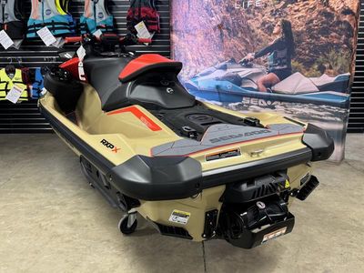 2025 Sea-Doo RXP-X 325 Tech, BRP Premium A, iBR Metallic Tan / Lava Red - Photo 4
