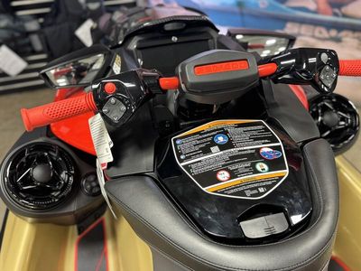 2025 Sea-Doo RXP-X 325 Tech, BRP Premium A, iBR Metallic Tan / Lava Red - Photo 9