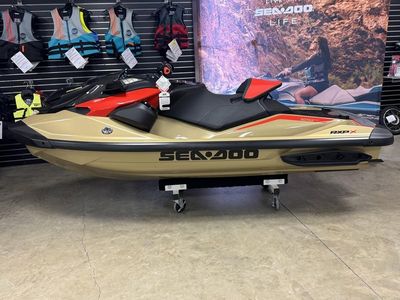 2025 Sea-Doo RXP-X 325 Tech, BRP Premium A, iBR Metallic Tan / Lava Red - Photo 7