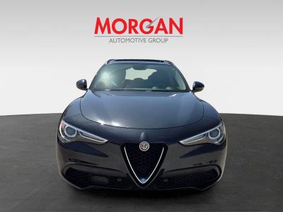 2019 Alfa Romeo Stelvio — rear three-quarter view