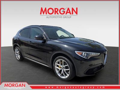 2019 Alfa Romeo Stelvio Base in Black — front three-quarter view