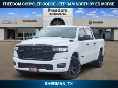 2025 RAM 1500 Lone Star in Bright White Clearcoat — front three-quarter view