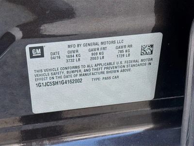 2016 Chevrolet Sonic — photo 36 view