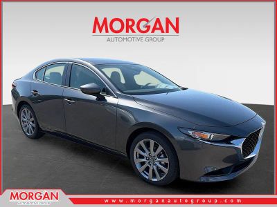 2026 Mazda Mazda3 Sedan 3 Sedan 2.5 S Preferred in Machine Gray Metallic — front three-quarter view
