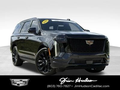 2025 Cadillac Escalade Sport in Black Raven — front three-quarter view