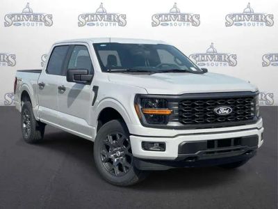 2026 Ford F-150 STX in White — front three-quarter view