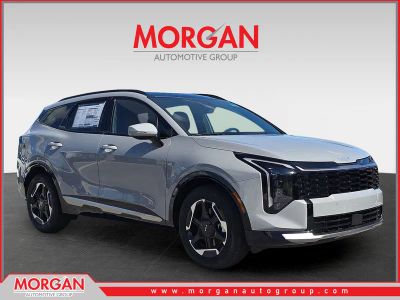 2026 Kia Sportage SX in Wolf Gray — front three-quarter view