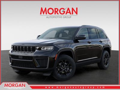 2026 Jeep Grand Cherokee Laredo in Black — front three-quarter view