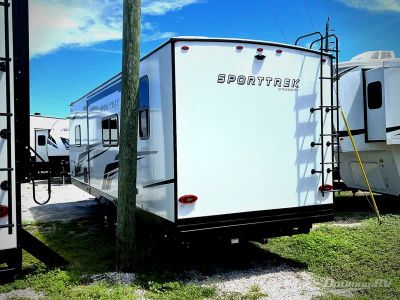2026 Venture RV SportTrek — rear three-quarter view
