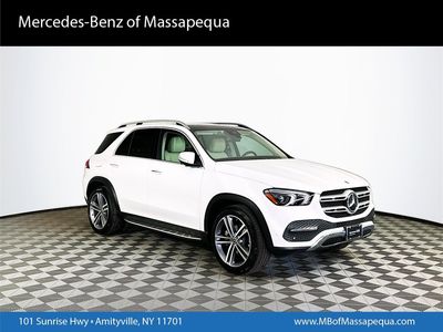 2022 Mercedes-Benz GLE 350 in White — front three-quarter view