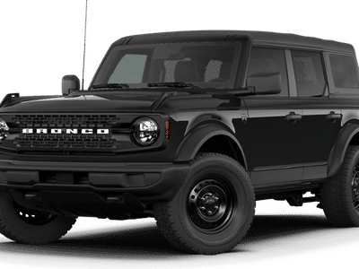 2026 Ford Bronco Big Bend in Shadow Black — front three-quarter view