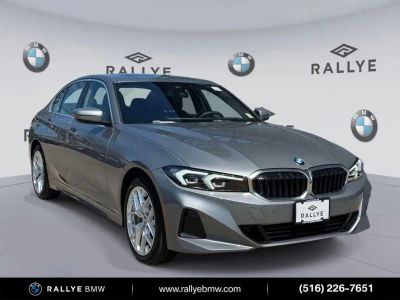 2025 BMW 3 Series 330i xDrive in Gray Metallic — front three-quarter view