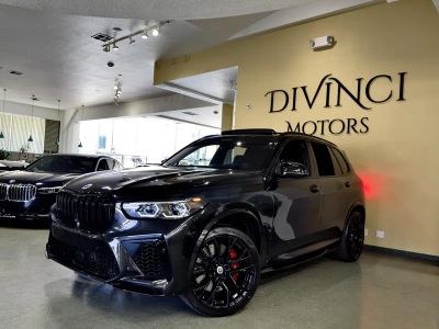 2022 BMW X5 M in Black — front three-quarter view