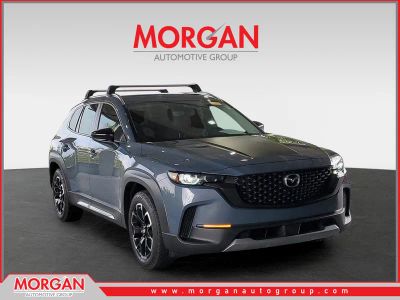 2023 Mazda CX-50 2.5 Turbo Meridian Edition in Polymetal Gray Metallic — front three-quarter view