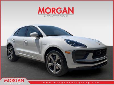 2023 Porsche Macan T in Chalk — front three-quarter view