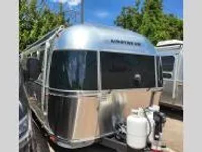 2026 Airstream 28RB — front three-quarter view