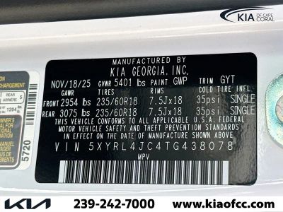 2026 Kia Sorento — photo 39 view