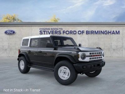2026 Ford Bronco Heritage Edition in Shadow Black — front three-quarter view