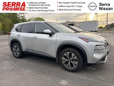 2023 Nissan Rogue SV in Brilliant Silver — front three-quarter view