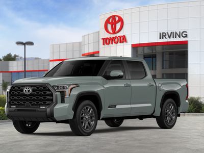 2026 Toyota Tundra Platinum in Lunar Rock — front three-quarter view