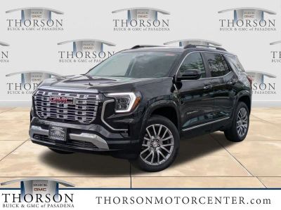 2026 GMC Terrain Denali in Ebony Twilight Metallic — front three-quarter view